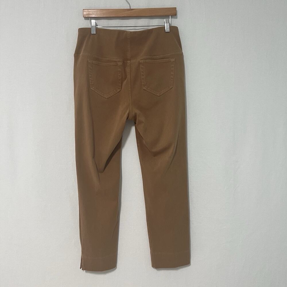 J. Jill Wearever Collection Pants Medium Slimming Tan Beige Straight Leg Pockets - Picture 4 of 11